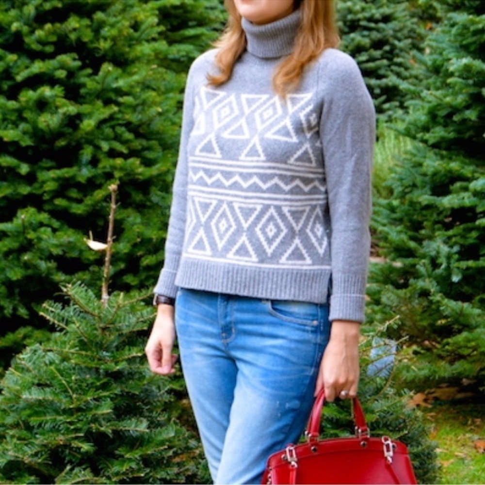J.Crew Cashmere Blend Fair Isle Sweater